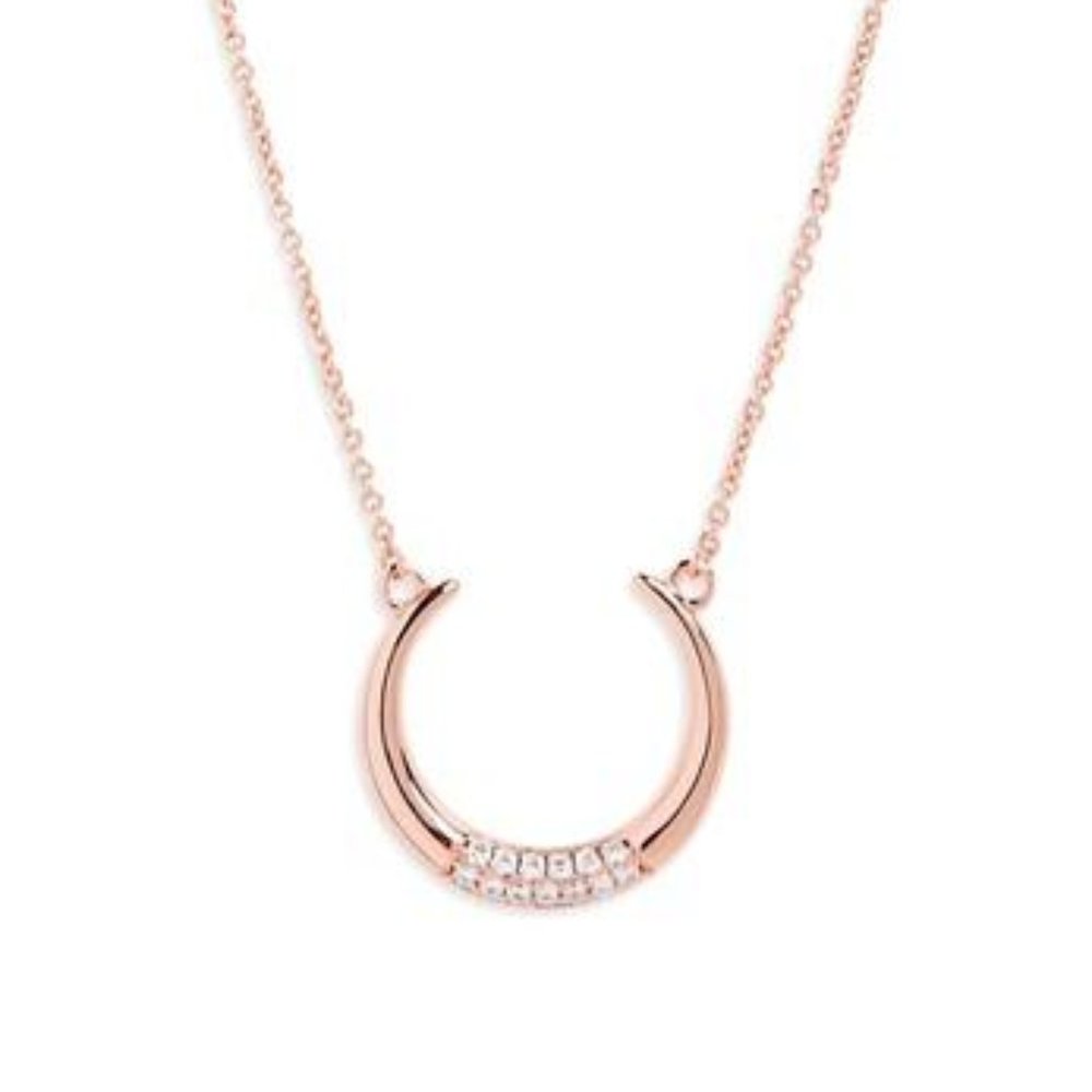 Melanie Auld Luna Pendant Necklace In Rose Gold